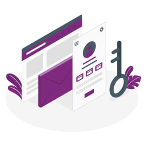 Illustration of a secured account and subscription funds